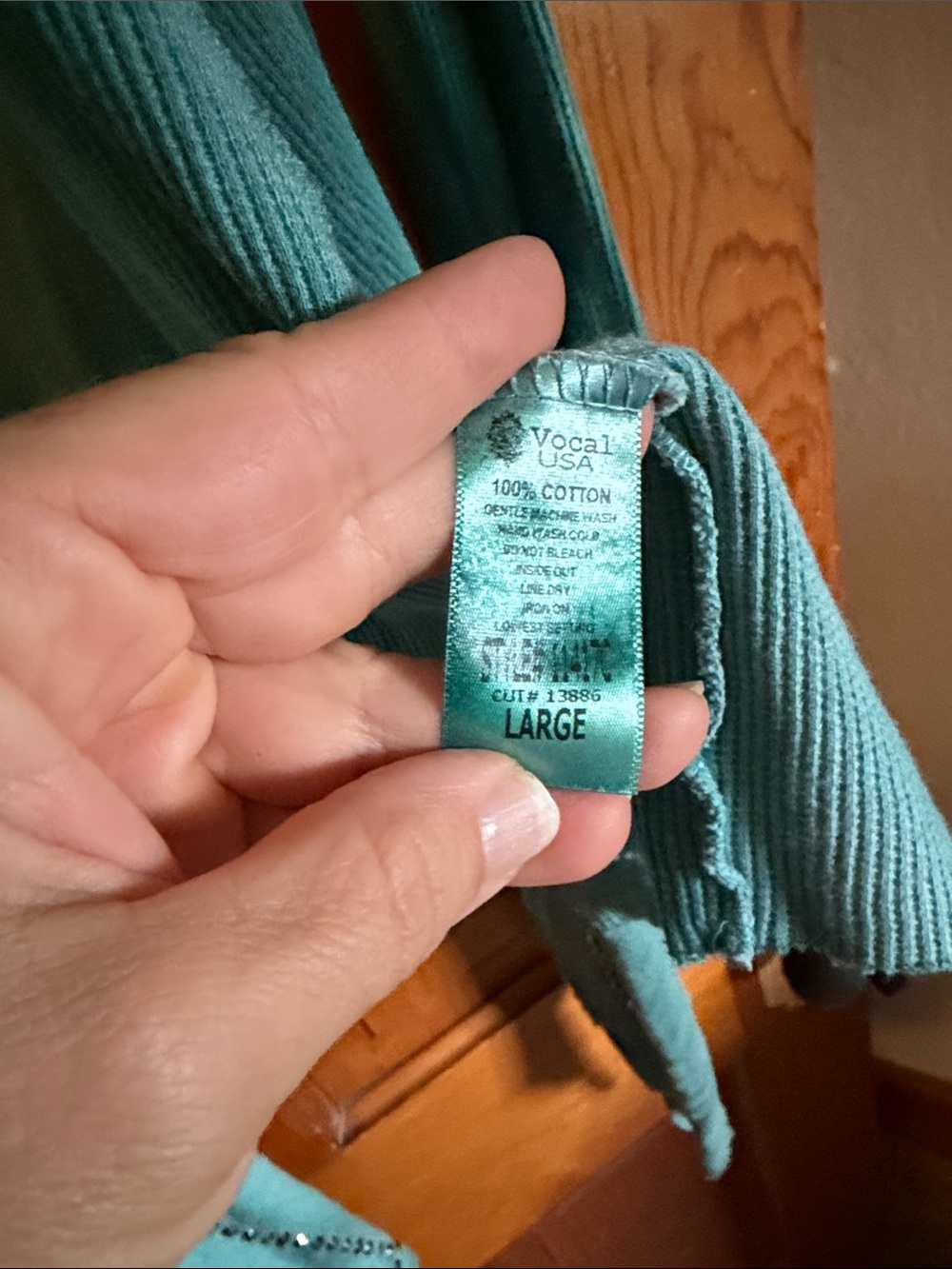 Teal Open-Front Women's Cardigan - Picture 4 of 5